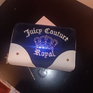 Juicy Couture Navy and White Wallet